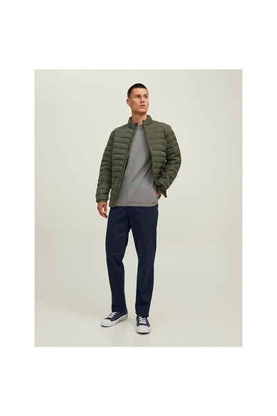 Jack & Jones Jacket Mens Full Zip Green Long Sleeve Jacket Casual Jacket - MRGOUTLETS
