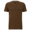 HUGO BOSS  SLIM FIT TEE BROWN - MRGOUTLETS