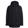 Adidas Mens Jacket Coat Polyester Black Winter Jacket Long Sleeve Hooded Coat - MRGOUTLETS