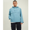 Jack Jones Mens Jacket Anorak Pullover Jacket Teal Casual Drawcord Jacket - MRGOUTLETS