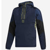 Adidas Mens Anorak Puffy Jacket Full Zip Puffer Jacket Sports Jacket Navy - MRGOUTLETS