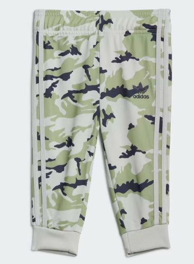 ADIDAS  KIDS ZIP SUIT GREEN CAMO
