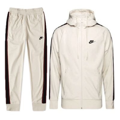 NIKE TRIBUTE ZIP SUIT OFF WHITE - MRGOUTLETS